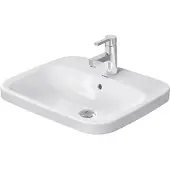Duravit Einbauwaschtisch DuraStyle 56x45,5cm, EB v ob, m HL, ÜL, HLB, we WG