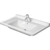 Duravit Möbelwaschtisch Starck 3 85x48,5cm, we, m HL, ÜL, Hahnlochbank