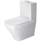 Duravit Stand-WC DuraStyle Kombi 63cm Tiefspüler, für aufgesetzten Spülkasten, Abgang Vario, 21550900001, Farbe: Weiß mit Wondergliss