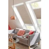 Sunlines Dachfensterplissee "StartUp Style Honeycomb VD" abdunkelnd verspannt mit Führungsschienen