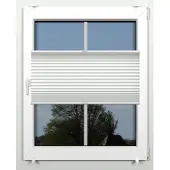 Indeko Plissee "simple" Lichtschutz ohne Bohren verspannt mit Klemmträgern, nach Maß