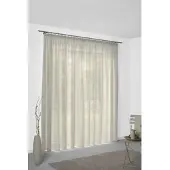 Wirth Vorhang "Sunday", beige, B:142cm H:405cm, Jacquard, Baumwolle, Polyester, Gardinen, Vorhang, nach Maß