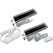 Hera LED-Unterschranklampe U-Pad F, 2er-Set 3.000K schwarz Sensor