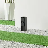 PRIOS Foranda Energiesäule, 2 Steckdosen schwarz