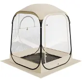 Vevor Transparentes Zelt, 127x127x170 cm, Pop-up-Zelt für 1–2 Personen, Sportzelt mit Bodenmatte & oberer Abdeckung, Outdoor-Bubble-Zelt, Campingunterstand für Veranstaltungen, Angeln, Jubeln