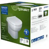 Duravit No.1 Stand-WC Set, inklusive WC-Sitz, 370x480mm, weiß hochglanz, 41840900A1
