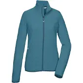 Killtec Strickjacke "KOS 79 WMN FLX JCKT" Powerstretchjacke mit Flechtmuster, 2-Wege-Stretch, Kinnschutz