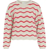 Vila Viwave Rundhals Strickpullover