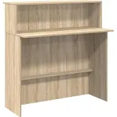 Syfax Empfangstresen Sonoma-Eiche 100 x 50 x 103,5 cm Holzwerkstoff