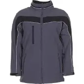 Planam Plaline Arbeitsjacke Softshelljacke schiefer schwarz Grösse XXL