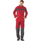 Planam Softshelljacke Plaline Gr. 2XL rot/schiefer