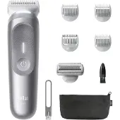 Braun Bodygroomer Series 7 Kabelloser Körperrasierer Herren BG7555 Grau + Etui
