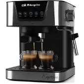Orbegozo EX 6000, Espressomaschine, 1,5 l, Kaffeepad, Gemahlener Kaffee, 1052 W, Schwarz, Edelstahl
