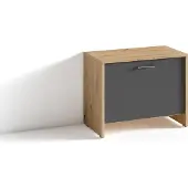 ByLiving Schuhbank "BEN", grau (melamin artisan eiche, anthrazit, melamin artisan eiche), B:60cm H:48cm T:35cm, Holzwerkstoff, Sitzbänke, Schuhbank, Breite 60 cm