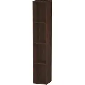 Duravit L-Cube Regalelement vertikal, 4 Fächer, 180x180x1000mm, LC120506969, Farbe: Nussbaum gebürstet Echtholzfurnier