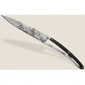 Deejo 37g Ebenholz Easy Rider Taschenmesser - STK - schwarz