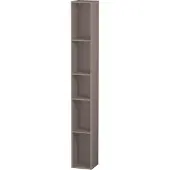 Duravit L-Cube Regalelement vertikal, 5 Fächer, 180x180x1400mm, LC120604343, Farbe: Basalt Matt Dekor