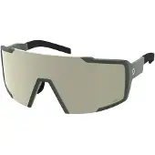 SCOTT - Sonnenbrille - Shield Kaki Green Amp White Chrome S2 - schwarz