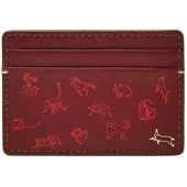 Fossil Kartenhalter Steven Card Case Red Velvet weinrot