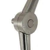 Steinhauer Stehlampe Prestige Chic stahlfarben/schwarz-gold Höhe 250 cm