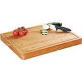 Kesper Tranchierbrett, Doppelseitig verwendbares Schneidebrett, Maße (H x B x L): 5 x 40 x 50 cm