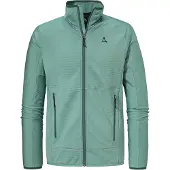 Schöffel Fleecejacke SCHÖFFEL "Fleece Jk Style Cascata MNS", Herren, Gr. 54, grün (6405, grün), Oberstoff: 94% Polyester, 6% Elasthan, regular fit, hoch geschlossener Ausschnitt, Jacken Fleecejacke
