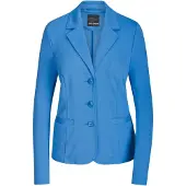 Goldner Jackenblazer "Viskoseblazer mit Reverskragen", Damen, Gr. 52, blau, Obermaterial: 67% Viskose CV. 27% Polyester PES. 6% Elasthan EL., Blazer Jackenblazer, stretchbequeme Jerseyqualität