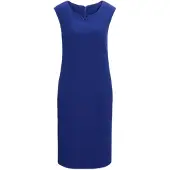 Goldner Sommerkleid "Kurzgröße Strukturiertes Jerseykleid" Schlitz