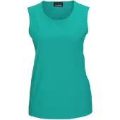 Goldner Trägertop "Gepflegtes Top in formstabiler Ware", Damen, Gr. 42, blau (türkis), Obermaterial: 82% Polyester PES. 18% Elasthan EL., normal, Rundhals, Sonstiges, Tops Trägertop, ohne