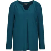 Goldner "Elegantes Chiffonshirt mit Jersey-Details" Schlitz