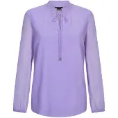 Goldner Chiffonbluse "Kurzgröße Elegante Jersey-Bluse mit Rundhals" Gummibund