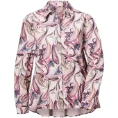 Goldner Hemdbluse "Kurzgröße Blusenshirt mit Paisley-Muster" Paisley-Muster