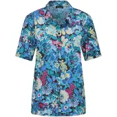 Goldner Hemdbluse "Blusenshirt mit floralem Print" keine