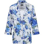 Goldner "Kurzgröße Hemdbluse mit Spitzenshirt" Spitzeneinsatz