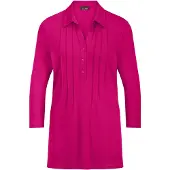 Goldner Tunika "Kurzgröße Elegantes Blusenshirt mit Biesen" stretchbequeme Jerseyqualität