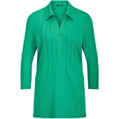Goldner Tunika "Kurzgröße Elegantes Blusenshirt mit Biesen" stretchbequeme Jerseyqualität