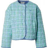 Roxy Outdoorjacke "Seaside Resort", Damen, Gr. L, blau (airy blau as if plaid), Obermaterial: 100% Viskose., Jacken Outdoorjacke