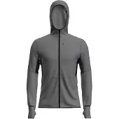 Icebreaker - Merino 200 Realfleece Descender L/S Zip Hoodie - Fleecepullover Gr M grau