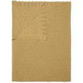 Essenza Knitted Ajour Fern yellow Plaid 130 x 170 cm