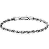 BOSS Armband "MYLES", silber (edelstahlfarben), Armbänder, 19cm, Edelstahl, Armband