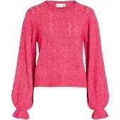 Vila Visalsa Langärmeliger Strickpullover