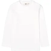 Garcia Langarmshirt , Jungen, Gr. 176, weiß, Jersey, Obermaterial: 95% Baumwolle, 5% Elasthan, unifarben, regular fit normal, Rundhals, gerader Abschluss, Shirts Langarmshirt, for BOYS