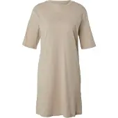 Armani Exchange für Damen. XW000825AF10356U6223 Logo-Kleid beige (L), Lässig, Baumwolle, Kurzarm