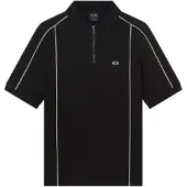 Armani Exchange für Herren. XM002375AF10366UC001 Kurzarm-Poloshirt schwarz (S), Lässig, Baumwolle