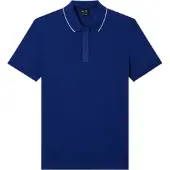Armani Exchange für Herren. XM001285AF10366UB131 Polohemd bellwether navy (XL), Weiß, Lässig, Baumwolle, Kurzarm, Marine