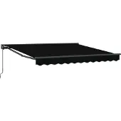 vidaXL Markisenrahmen Schwarz 300 x 250 cm