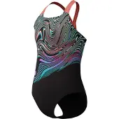 Speedo Digital Placement Powerback Badeanzug