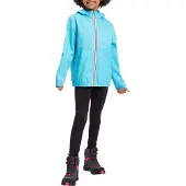 Jack Wolfskin Rainy Days Kinderjacke blau mit Kapuze 140