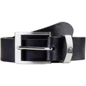 Lerros Ledergürtel "Gürtel mit Metallelementen", Herren, Gr. 105, schwarz, Leder, Gürtel Ledergürtel