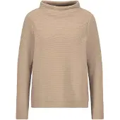 Goldner Rundhalspullover "Langarm Ottoman-Design, Turtleneck" Turtleneck